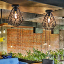 Axyaa Industrial Cage Ceiling Light for Living Room Kitchen Loft Decor.