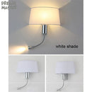 Axyaa Industrial LED Wall Sconce for Bedroom - Gooseneck Reading Lamp