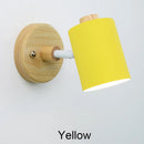 Axyaa Wooden GU10 Wall Lamp in 6 Colors - Nordic Indoor Wall Light