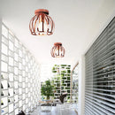Axya Retro Nordic Minimalism LED Ceiling Light in Rose Gold for Home Living Room