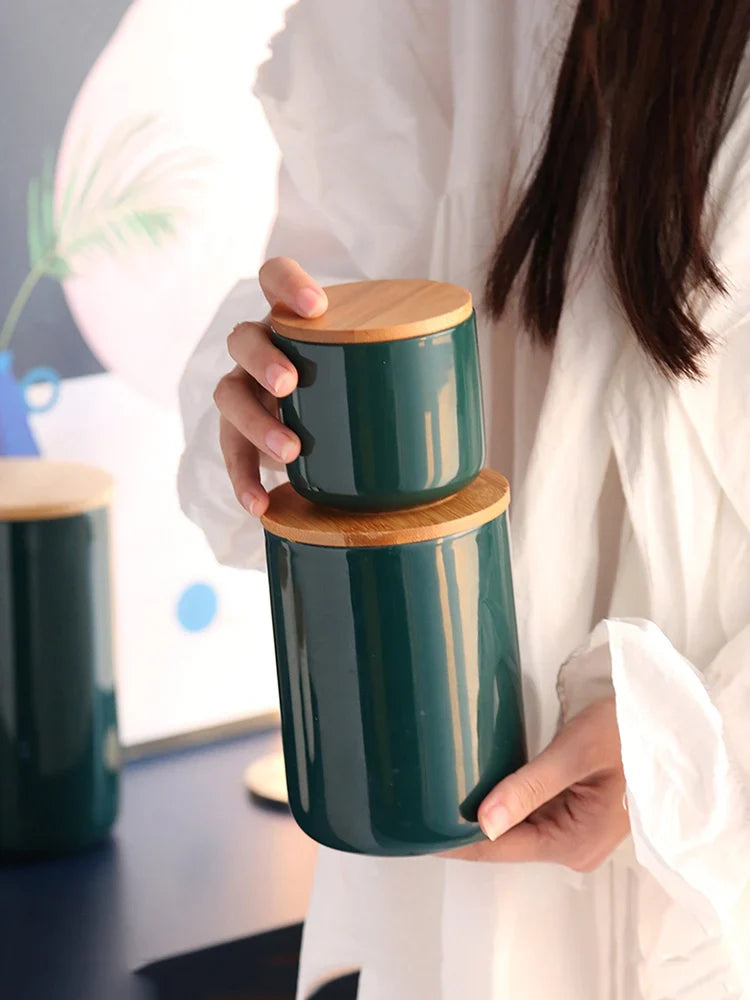 Axya Ceramic Sealed Storage Jar Set