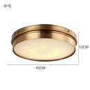 Axyaa Brass LED Modern Ceiling Light Flush Mount Home Lighting Living Room