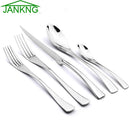 Axyaa 18/10 Stainless Steel Flatware Set - Knife Fork Spoon Cutlery Tableware