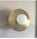 Axyaa Golden Glass Ball Round Wall Sconce for Home Lighting
