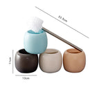 Axya Ceramic Toilet Brush Set - Bathroom Cleaning Supplies