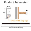 Axyaa LED Cabinet Shelf Light Aluminum Profile 18mm Wooden Board Backside Bar Strip Lamps