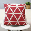 Axyaa Black & White Linen Sofa Cushions Cover - Nordic Bohemian Ethnic Grey Geometric Pillow Cover
