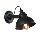 Axyaa Industrial Wall Sconce Black Wall Light E27 Indoor Retro Loft Bedside Lamp