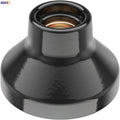 Axyaa Ceramic E27 Lamp Holder Base 110-220V White Black Table Ceiling Fitting
