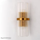Axyaa Crystal Gold Wall Lamp: Luxury American Country Style for Home and Hotel Decor