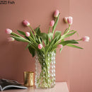 Axyaa Bubble Relief Glass Vase: American Rustic Desktop Decor & Flower Pot