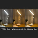 Axyaa LED Touch Desk Lamp USB Charging Eye Protection Reading Light