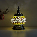 Axyaa Turkish Mosaic Table Lamp - Handcrafted Vintage Glass Art Deco Bedside Light