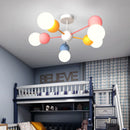 Axyaa Nordic Kids Cartoon Chandelier LED Pendant Light, AC 220V