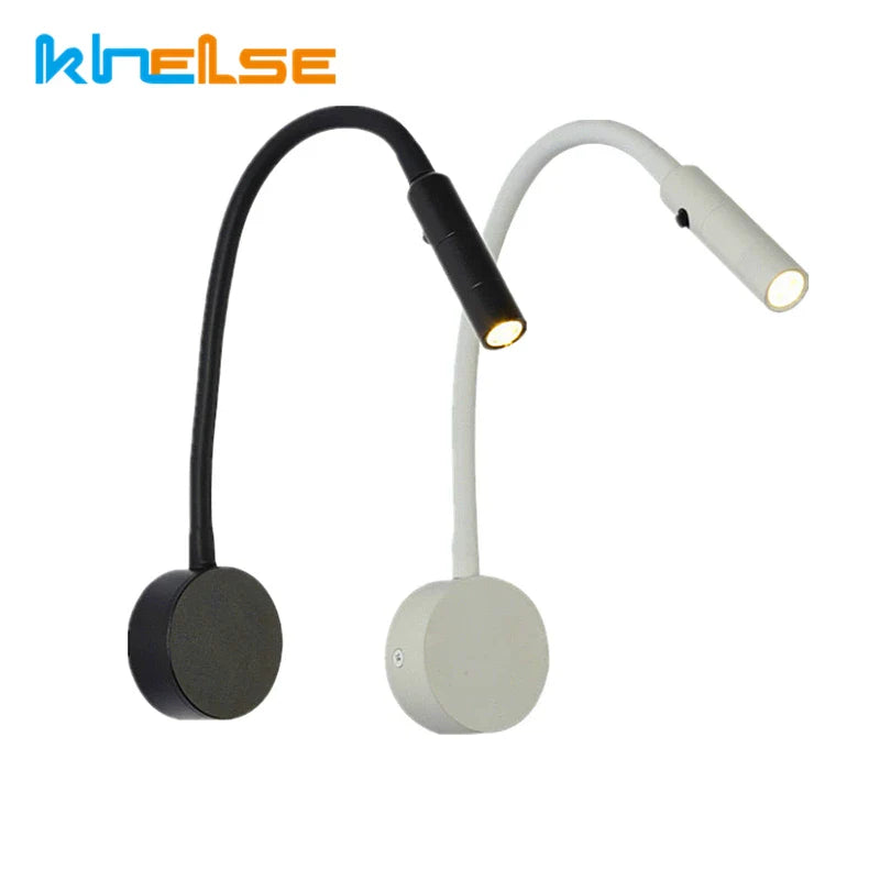 Axyaa Flexible Hose LED Wall Lamp for Bedside Study and Bedroom