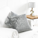 Crushed Velvet Grey Cushion Cover by Axyaa - Nordic Luxury Home Decor