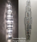 Axyaa Crystal Wall Lamp: Luxury Gold/Silver Sconce for Living Room & Home Decor