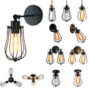Axyaa Retro Iron Industrial Wall Light for Aisle Corridor Pub Cafe