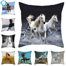 Axyaa Galloping Horse Cushion Cover 45X45CM for Bedroom Sofa Chair