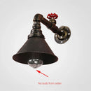 Axyaa Industrial Iron Pipe Wall Lamp for Bedroom, Cafe, and Staircase Lighting Fixtures