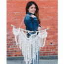 Axyaa Macrame Geometric Wall Hanging Tapestry Boho Chic Home Decor Handmade Tassel
