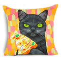 Cartoon Cat Pet Pillow Cover for Home Sofa Decor by Axyaa