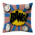 Axyaa POP Art Pineapple Throw Pillow Cover - Modern Decorative Cushion