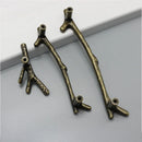 Axyaa Tree Branch Drawer Knobs 96mm 128mm Cabinet Handles - Kitchen Wardrobe Hardware