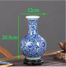 Axyaa Blue White Porcelain Antique Ceramic Vase Home Table Decor Pot Craft