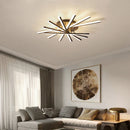 Axyaa LED Chandelier Ceiling Light: Modern, Minimalist, Dimmable for Living Room, Bedroom, Dining