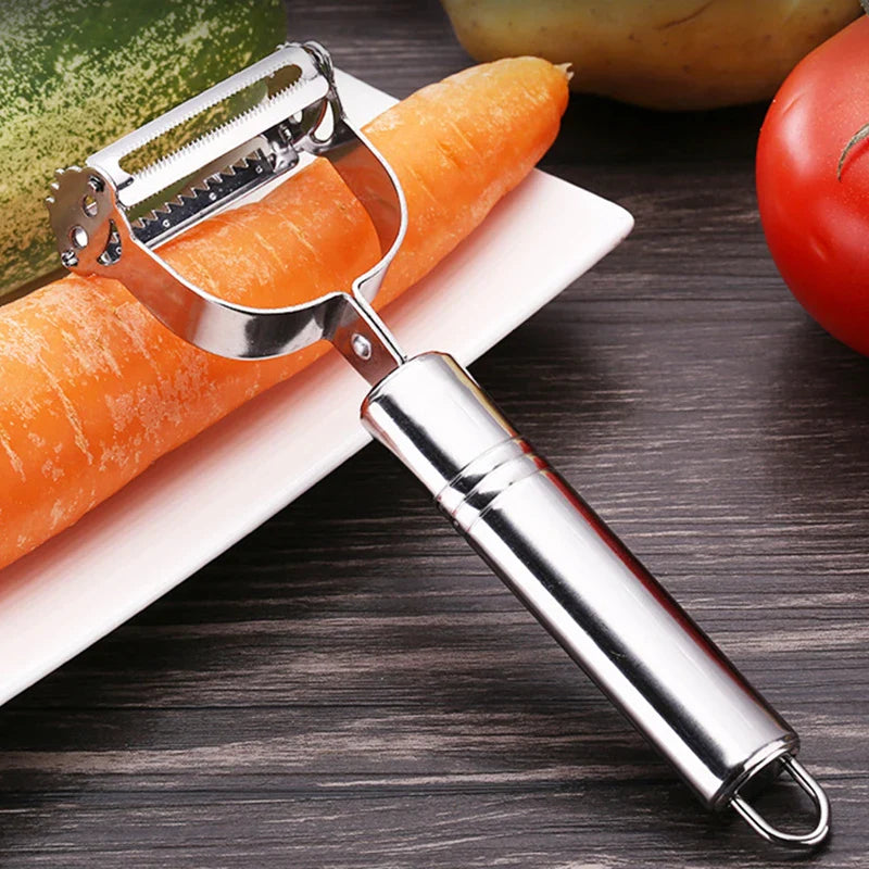 Axyaa Stainless Steel Peeler Slicer Grater for Fruits and Vegetables