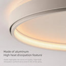 Axyaa 54W Ultra-thin Silicone Lampshades LED Ceiling Light for Modern Living Spaces