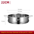 Axyaa Stainless Steel Steamer Pot Grid Tray Double Ear Drain Basket