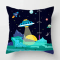 Axyaa Space Dream Decorative Sofa Cushion Cover Alien Astronaut Throw Pillows