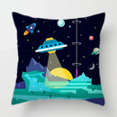 Axyaa Space Dream Decorative Sofa Cushion Cover Alien Astronaut Throw Pillows