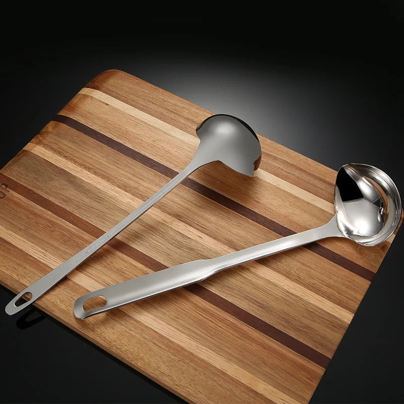 Axyaa Stainless Steel Soup Spoon Strainer for Kitchen Cooking