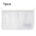 Axyaa Mesh Refrigerator Storage Bag: Double Compartment Hanging Kitchen Organizer