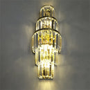 Axyaa Crystal Wall Lamp: Luxury Gold/Silver Sconce for Living Room & Home Decor