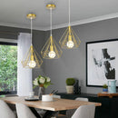 Axyaa Industrial Loft Cage Pendant Light Fixture for Home Kitchen Living Room