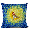 Van Gogh Self Portrait Cushion Cover by Axyaa - Home Decor