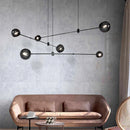 Axya Retro Geometric Line Chandelier for Living Room and Dining Area