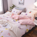 Axyaa Kawaii Cotton Bedding Set - Soft Luxury Duvet Cover, King to Twin Size