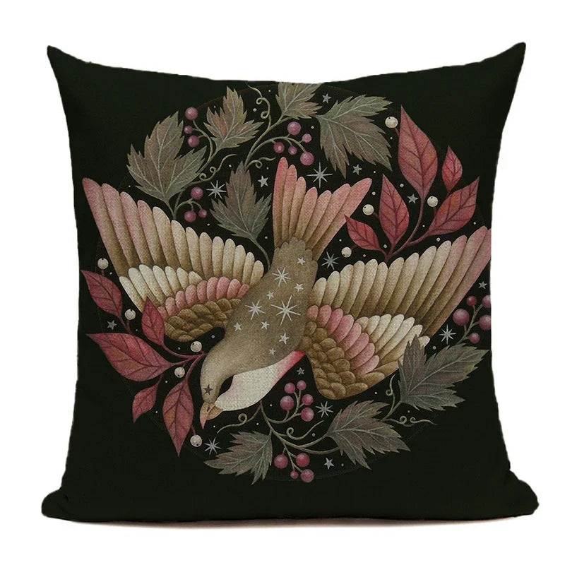 Nordic Cushion Cover Black 18x18 Double Side Printed for Living Room Sofa