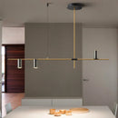 Axyaa Minimalist Black Chandelier for Luxurious Dining Room