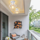 Axyaa Modern Nordic Iron Frame Ceiling Light Fixture Cage Retro Loft Lamp