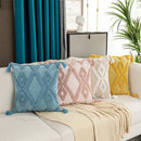 Axyaa Boho Style Tassels Cushion Cover - Home Decor Sofa Bed 45x45cm/30x50cm