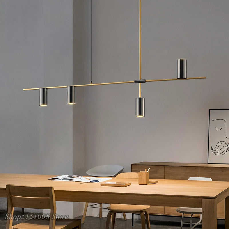Axyaa LED Ceiling Chandeliers: Nordic Designer Hanging Lamp for Dining & Living Rooms