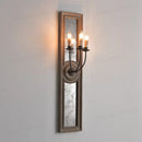 Axyaa Retro Wooden Glass Wall Sconce for Villa Hotel Decor Mirror Loft