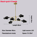 Axyaa LED Chandelier: Modern Dimmable Ceiling Light for Living & Dining Room