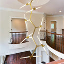 Axyaa Staircase Chandelier: Modern Design for Hotel Villas, 110v - 220v